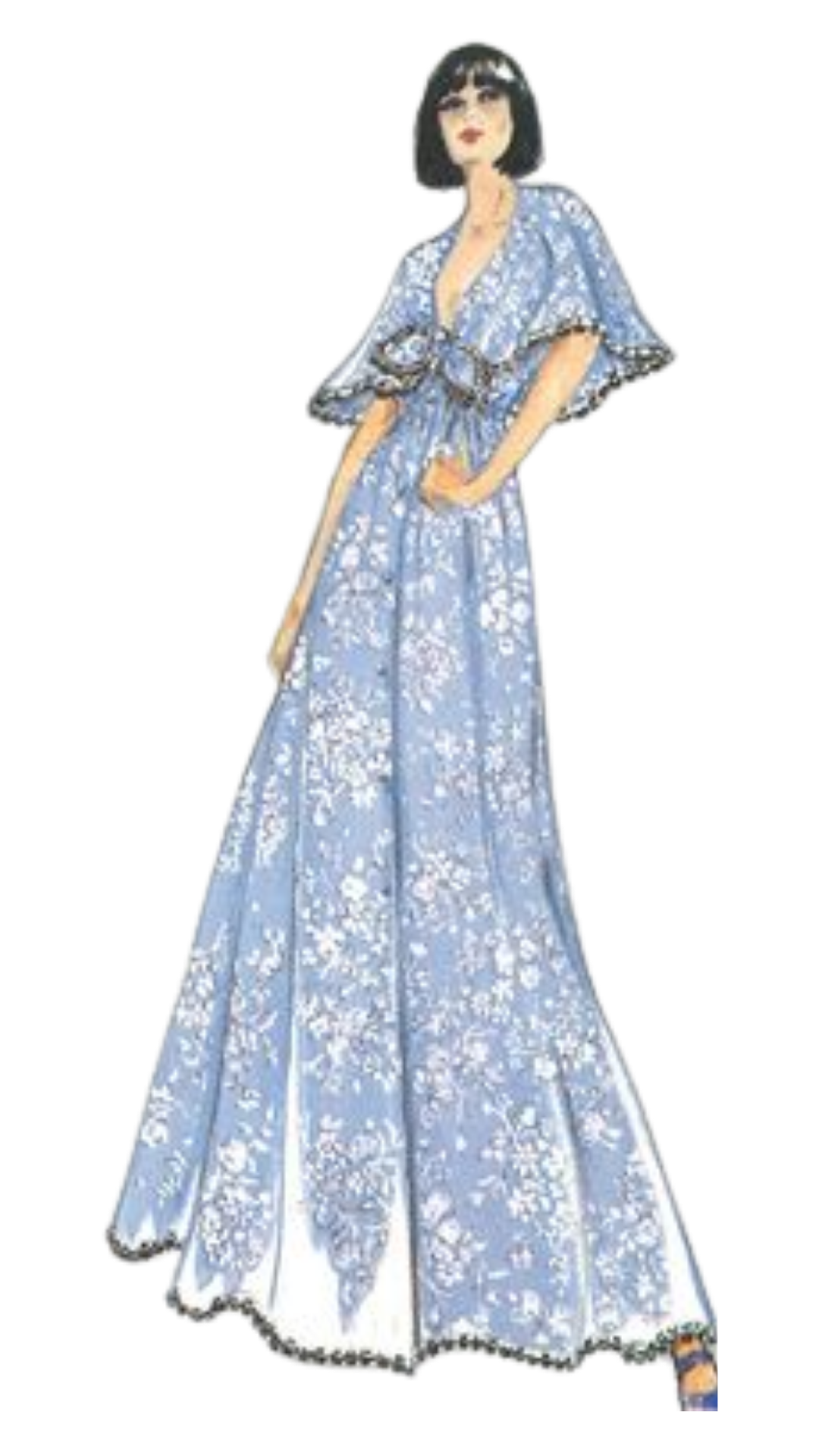 Elegant dress sketch