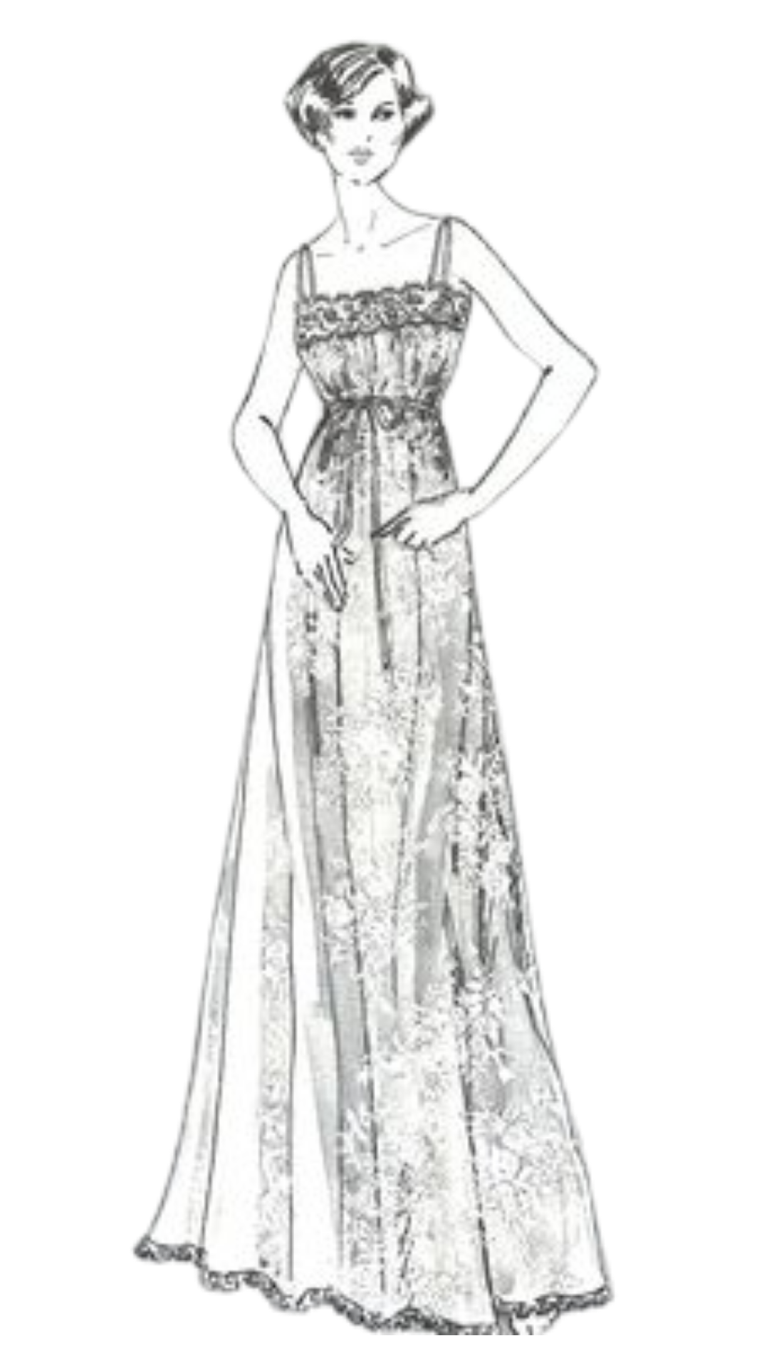 Classic sleepwear sketch