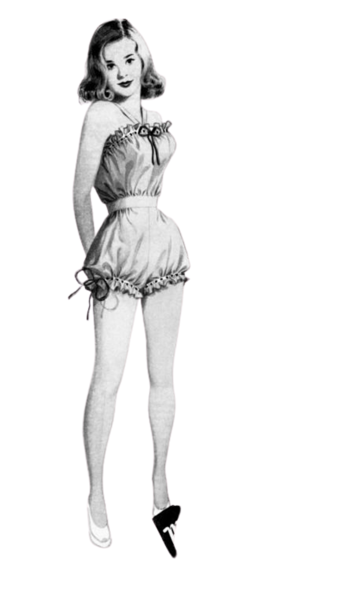 Vintage fashion sketch