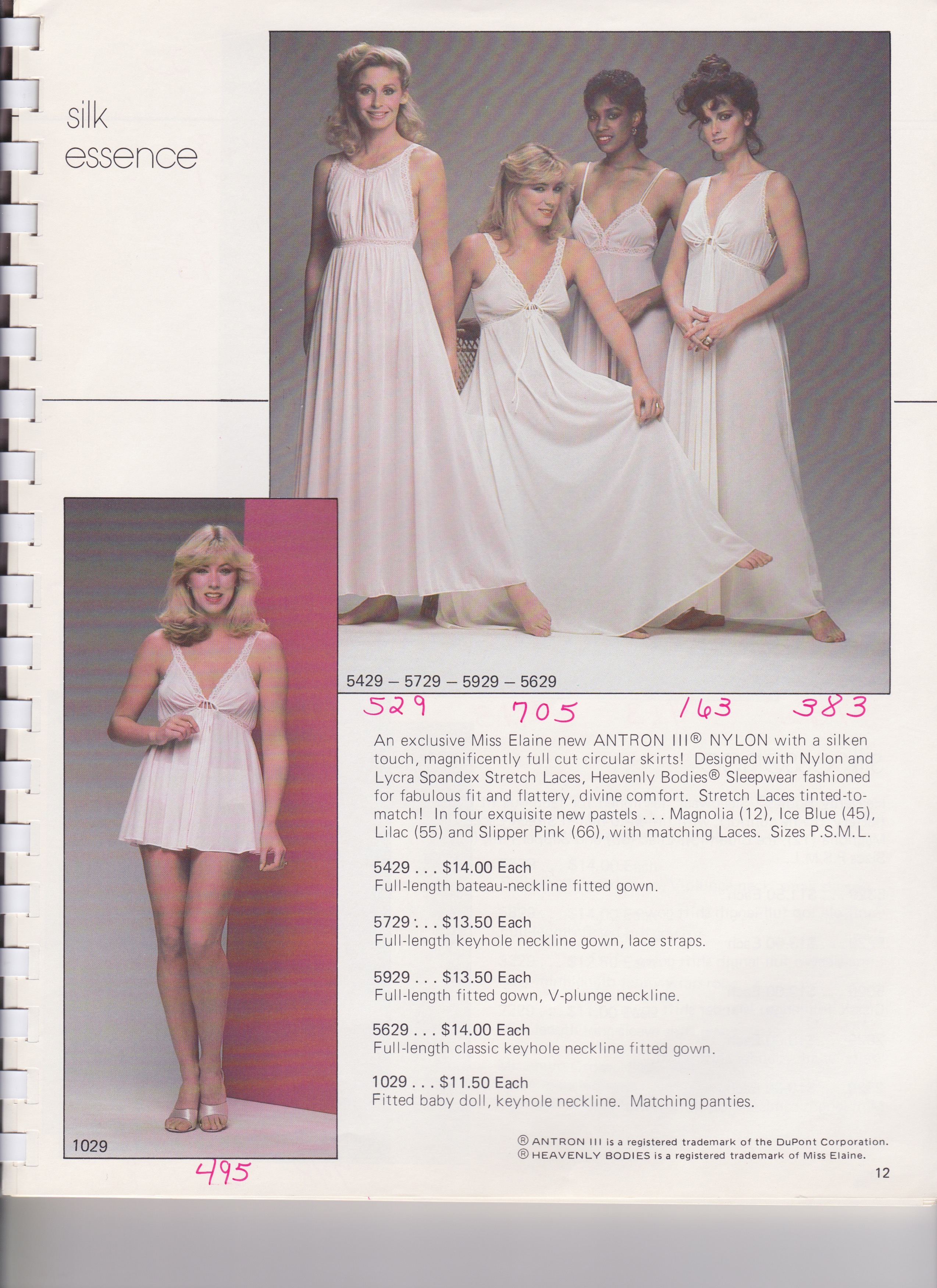 Miss Elaine Silk Essence Nightgowns